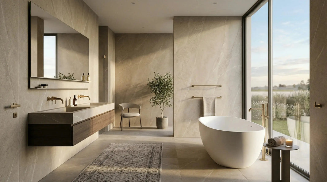 Sintered Stone Bathroom Walls: What to Know Before You Choose funtek