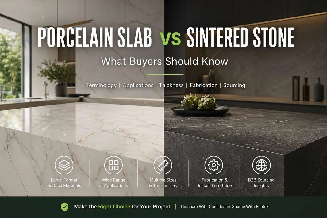 Porcelain Slab vs Sintered Stone: What Buyers Should Know funtek