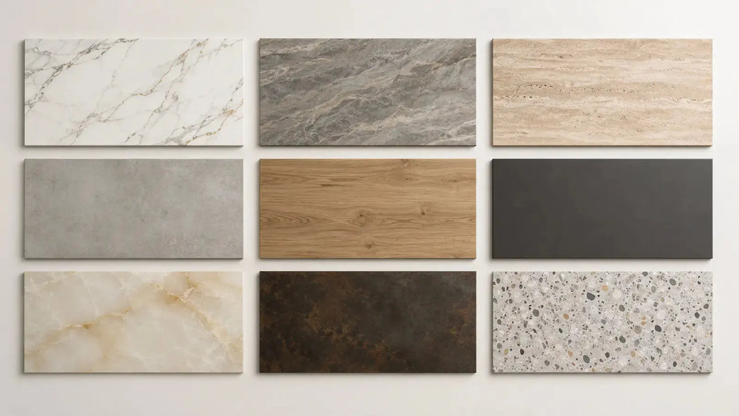 Types of Sintered Stone Patterns: Marble, Stone, Travertine, Concrete, Wood & More funtek