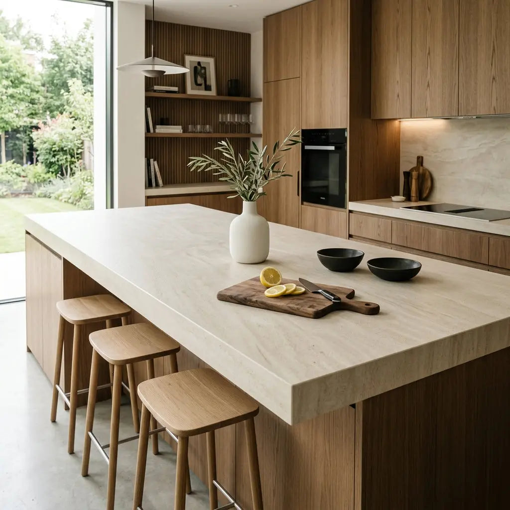 Альтернатива известняку: плиты под известняк из спечённого камня Funtek