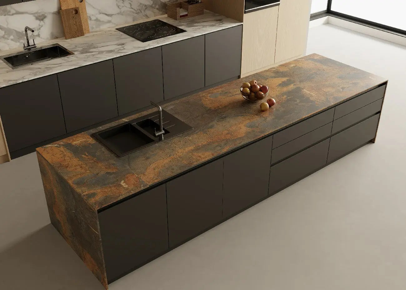 ITALIAN VOLCANIC ROCK Sintered Stone Slab Funtek