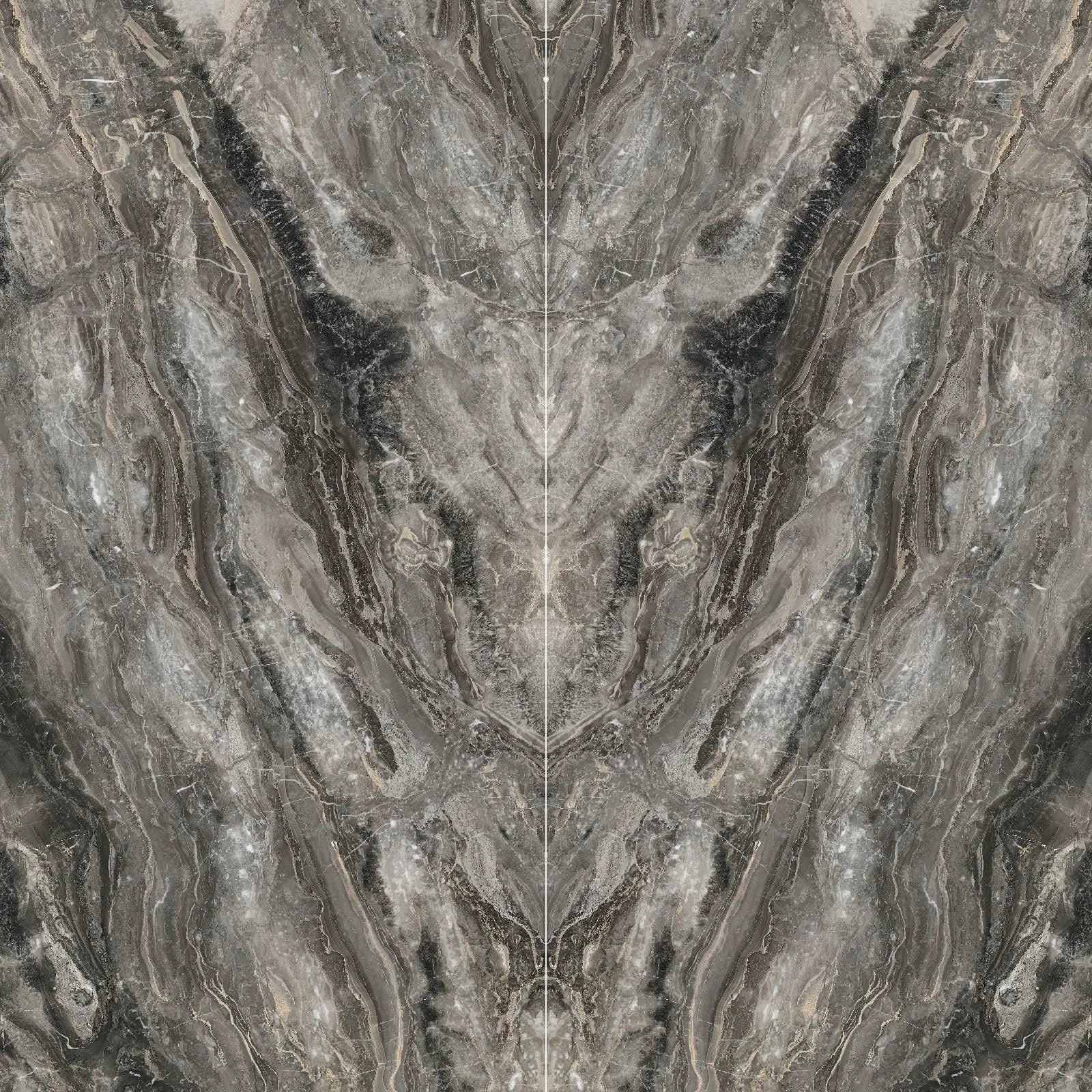 ANDES BROWN Vein-Cut Marble Look Sintered Stone Slab Funtek