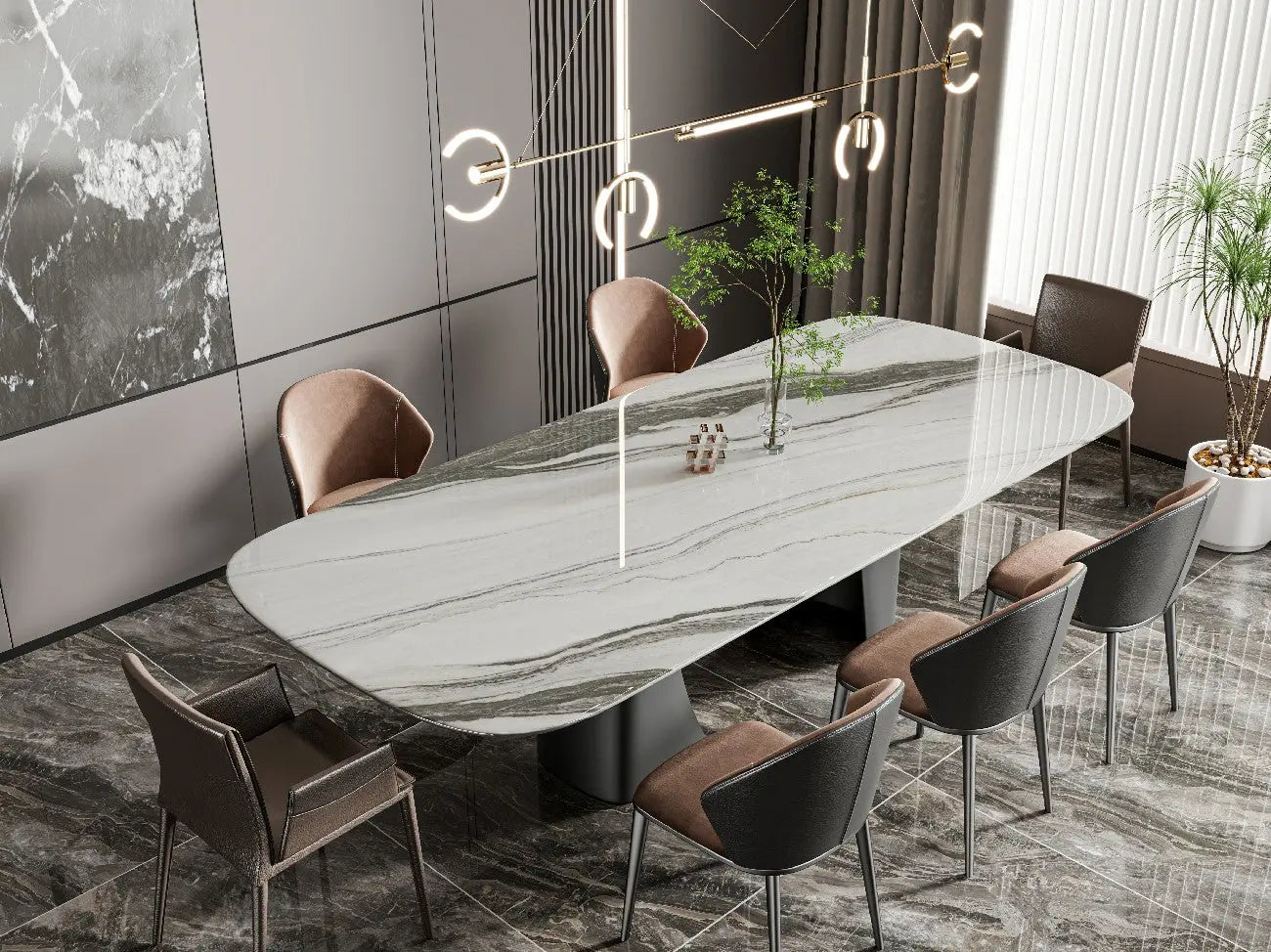 LANSHAN PINE GREEN Плита Vein Look из спечённого камня Funtek