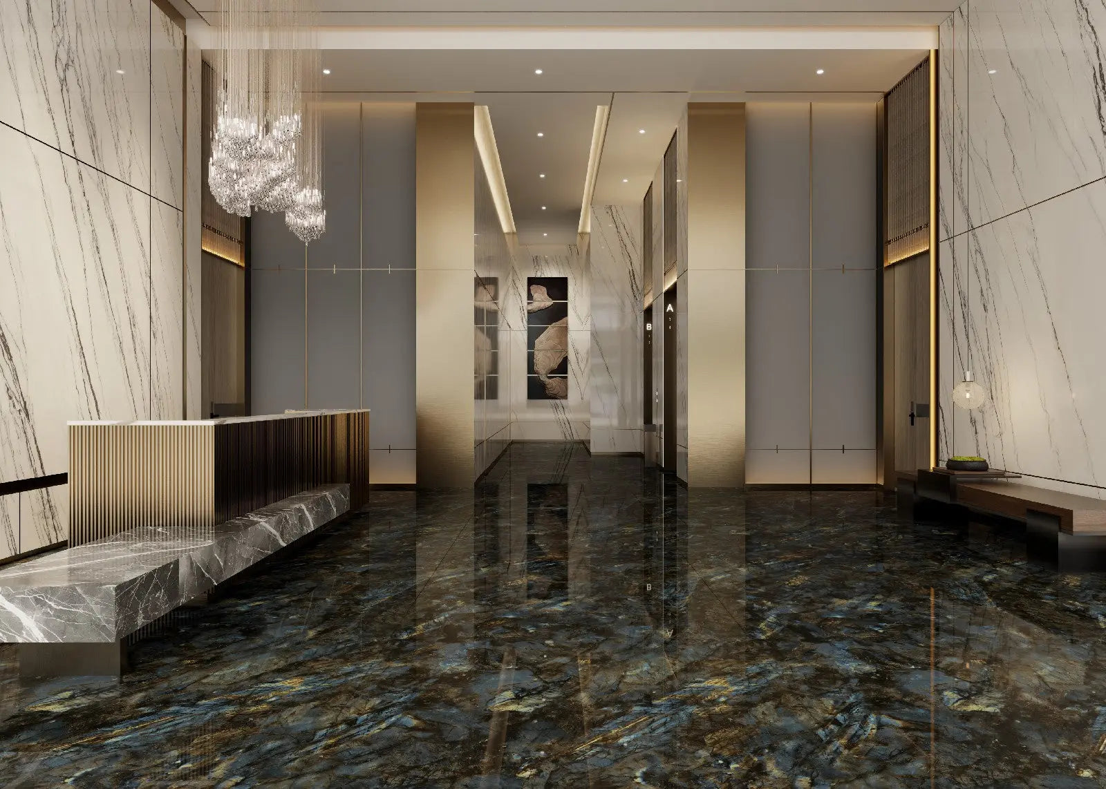 MULTICOLOR AURORA Sintered Stone Slab Funtek