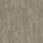 Panneaux côte à côte montrant des bandes à veinage bois gris-brun — pierre frittée Natural Teak Wood Look