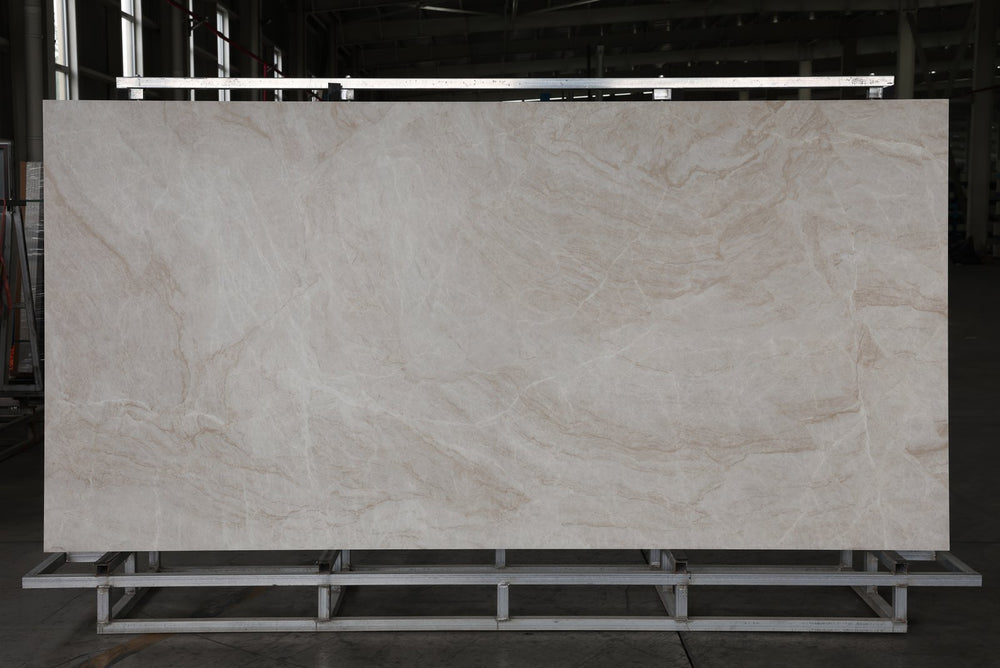 Cement look sintered stone slabs for modern interiors