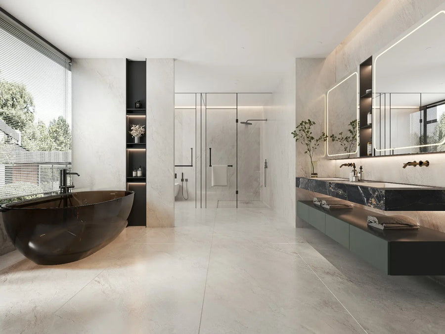 Picasso Grey Stone Look Sintered Stone Slab Funtek