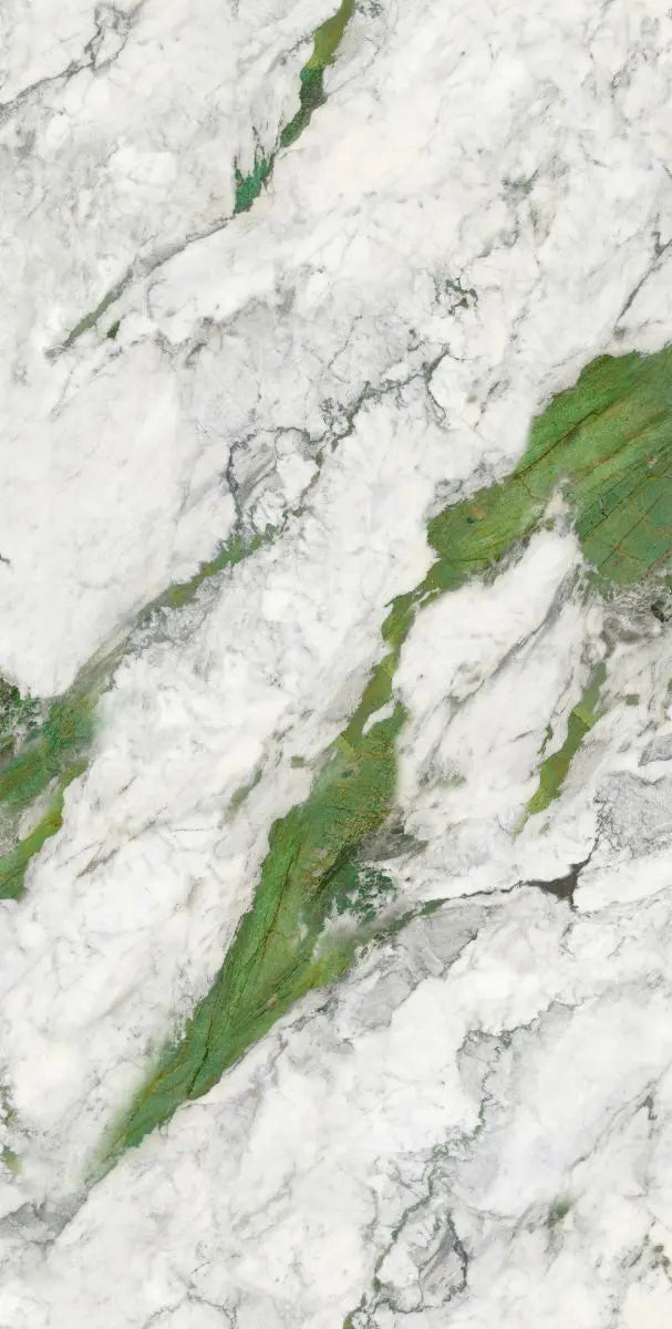 Norwegian Forest Green плиты из спечённого камня с зеркальной раскладкой рисунка Funtek