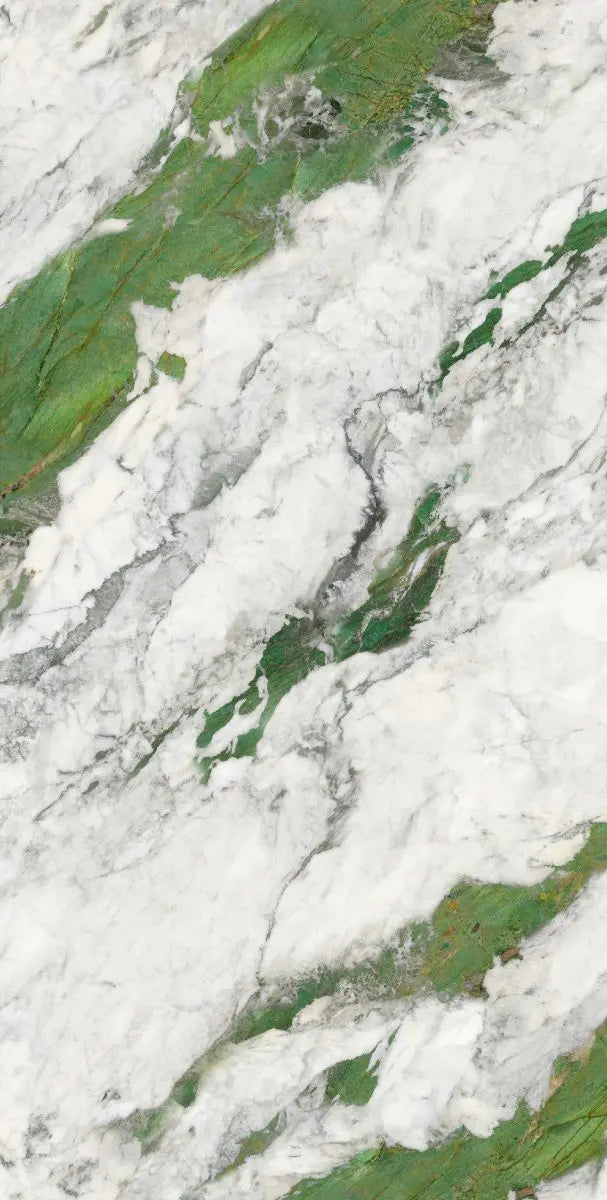 Norwegian Forest Green плиты из спечённого камня с зеркальной раскладкой рисунка Funtek