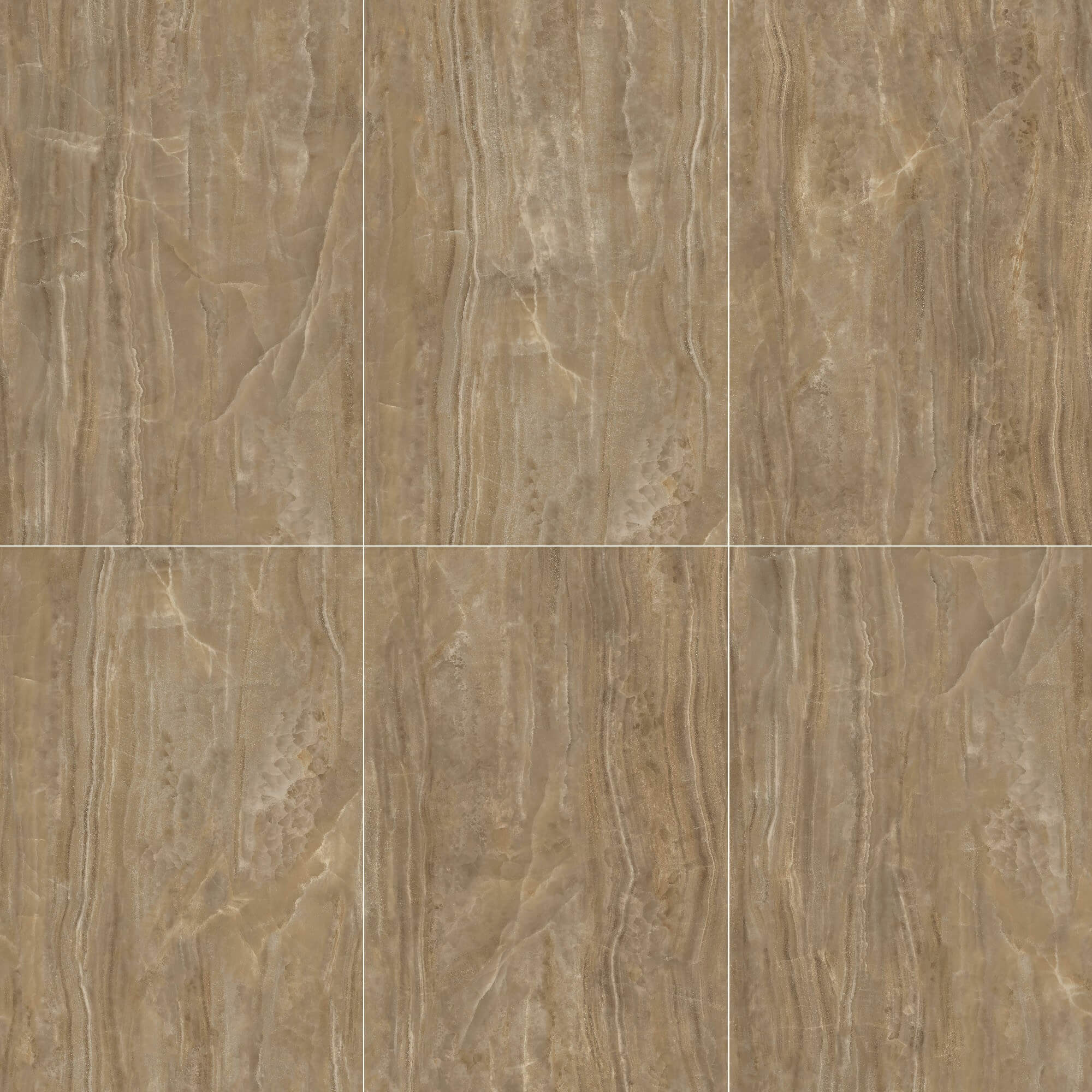 Roma Coffee Jade beige six-face flowing onyx pattern
