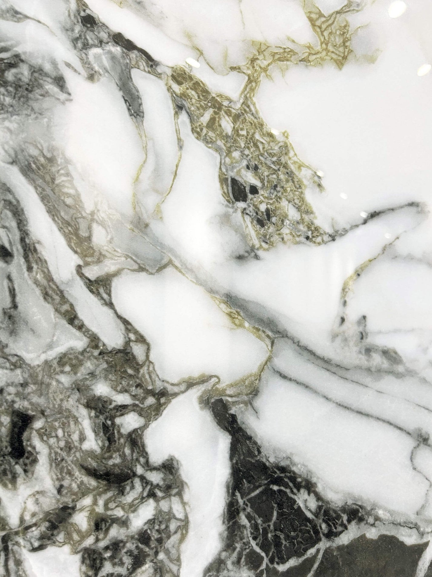 Панели из спеченного камня цвета Cold Jade Green с непрерывными прожилками, вид спереди