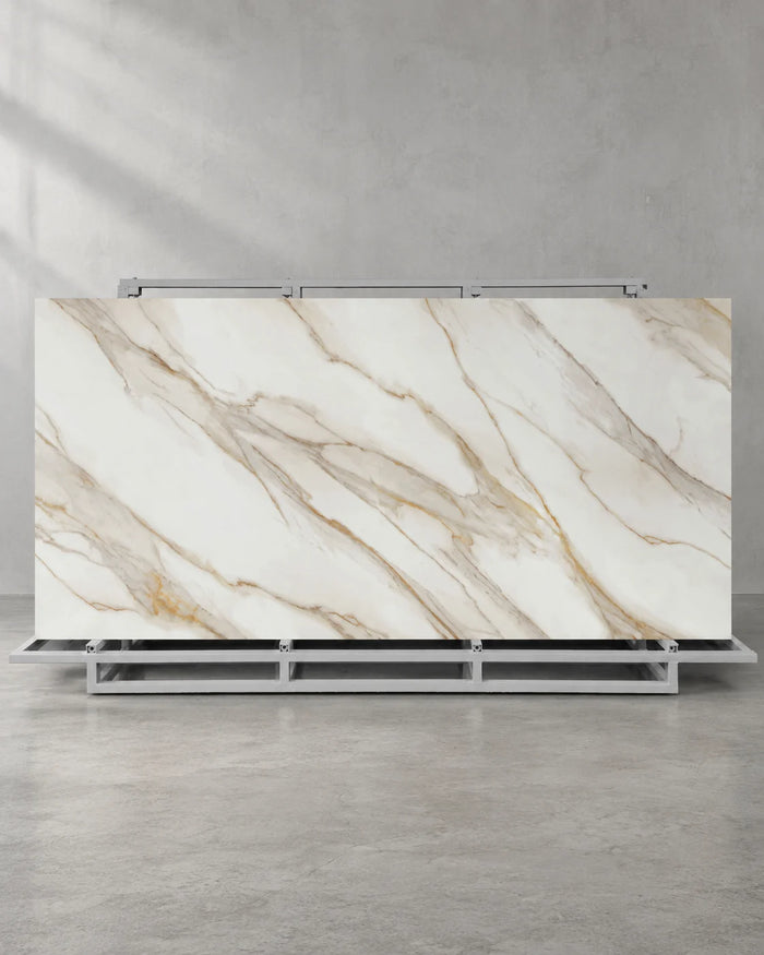 Alice Gold Full Body Marble Look Sintered Stone Slab