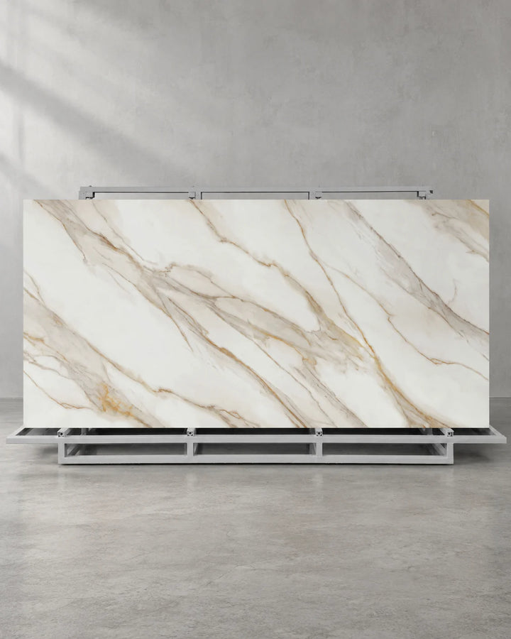 Alice Gold Full Body Marble Look Sintered Stone Slab