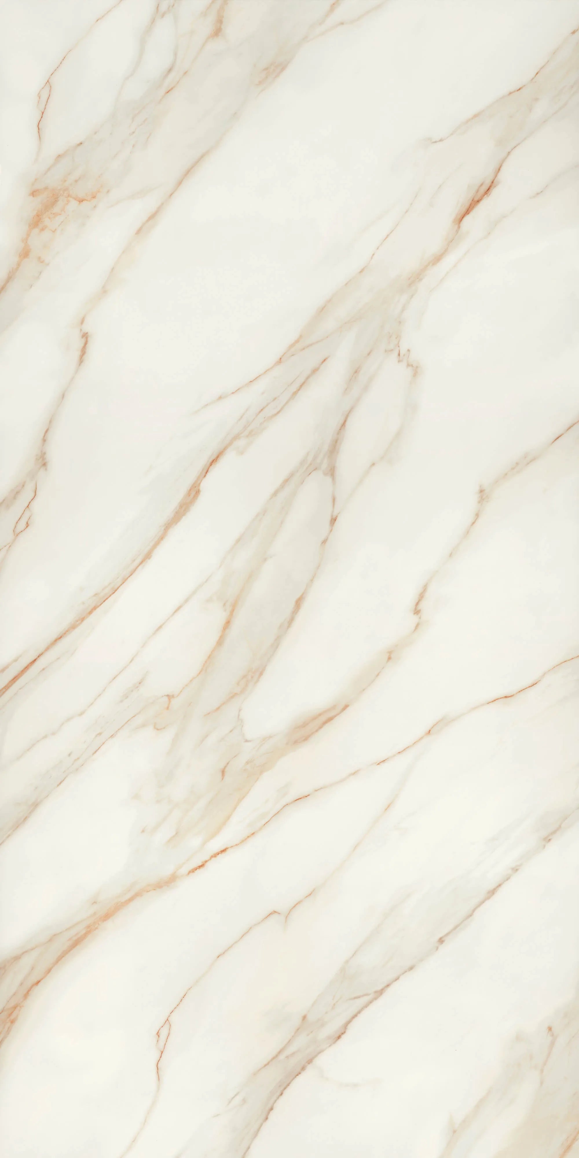Alice Gold warm white sintered stone full slab pattern