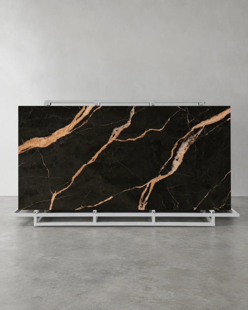 Black Gold Stone Marble Look Sintered Stone Slab