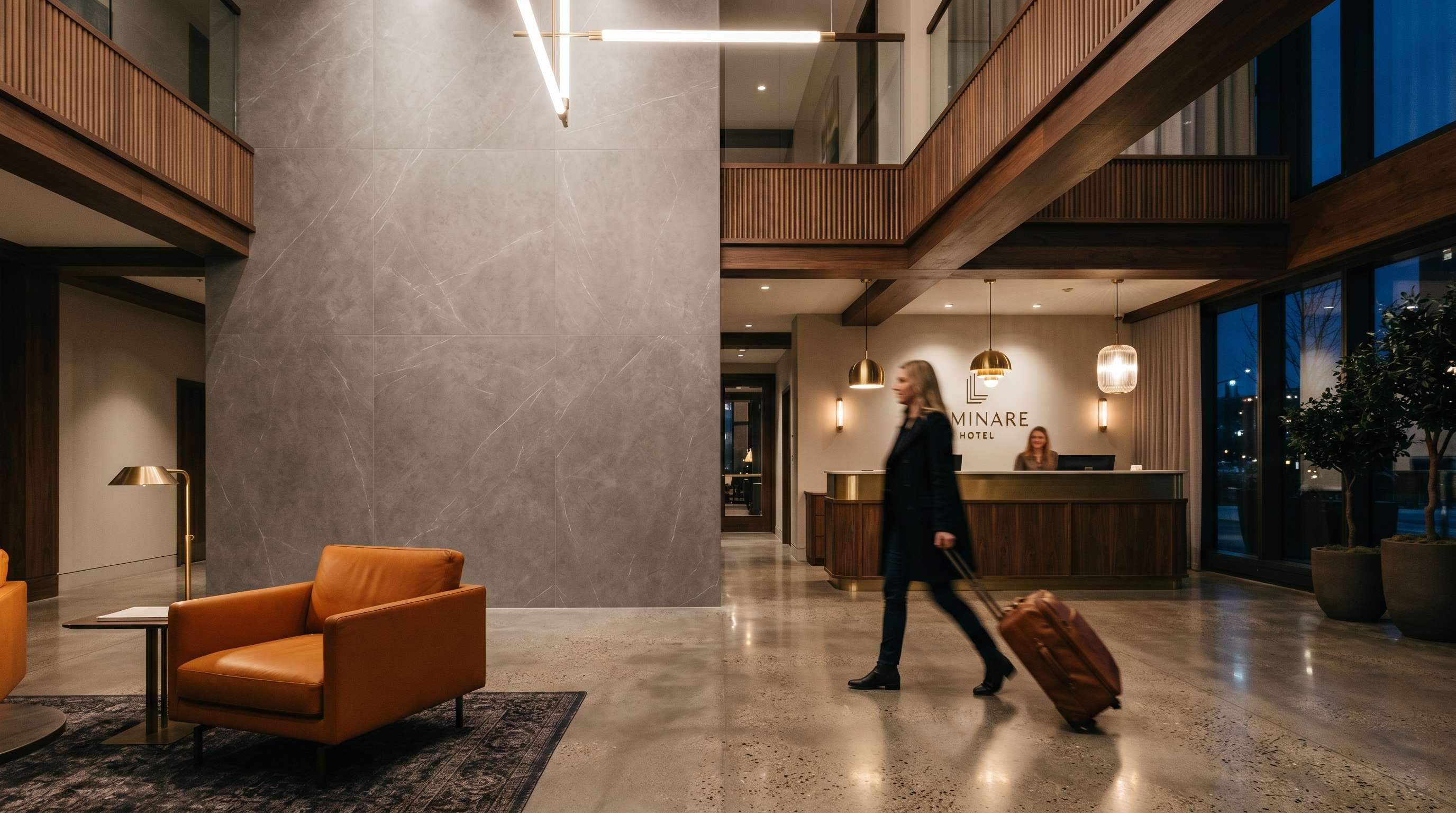Sintered Stone Lobby Feature Wall Case Study