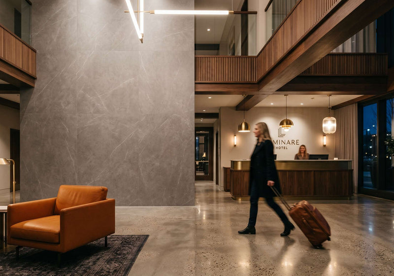Sintered Stone Lobby Feature Wall Case