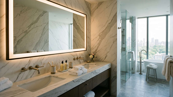 Hotel Bathroom Sintered Stone Case Study