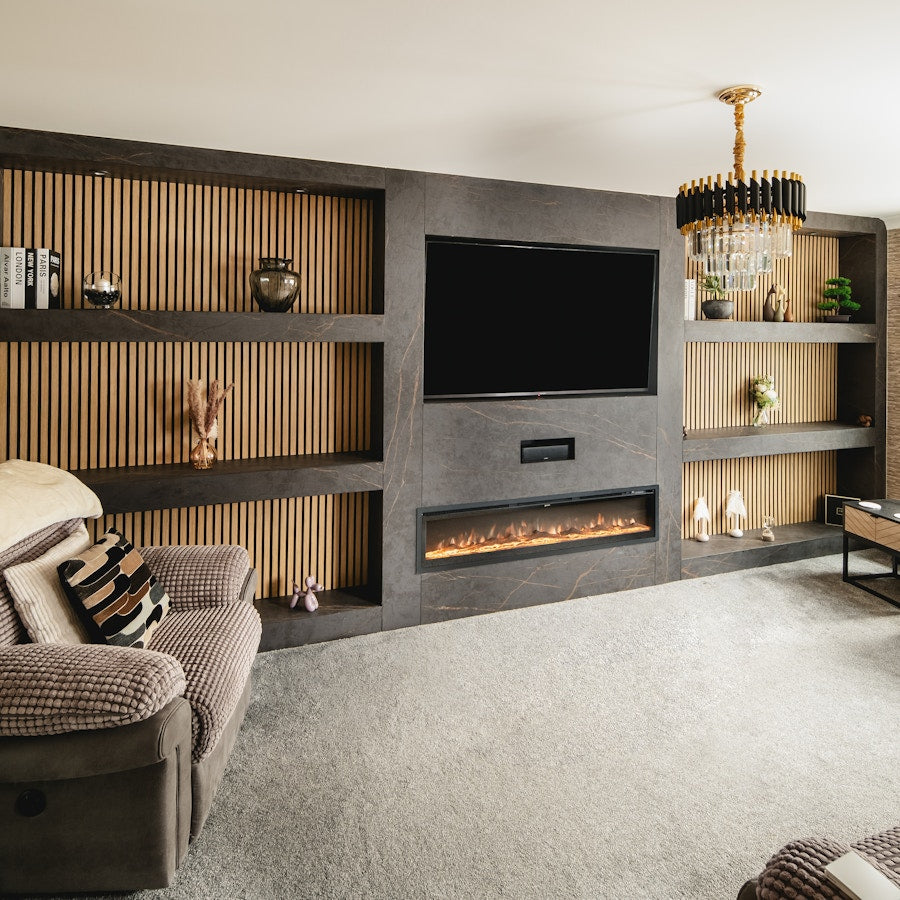 Sintered stone hospitality interior