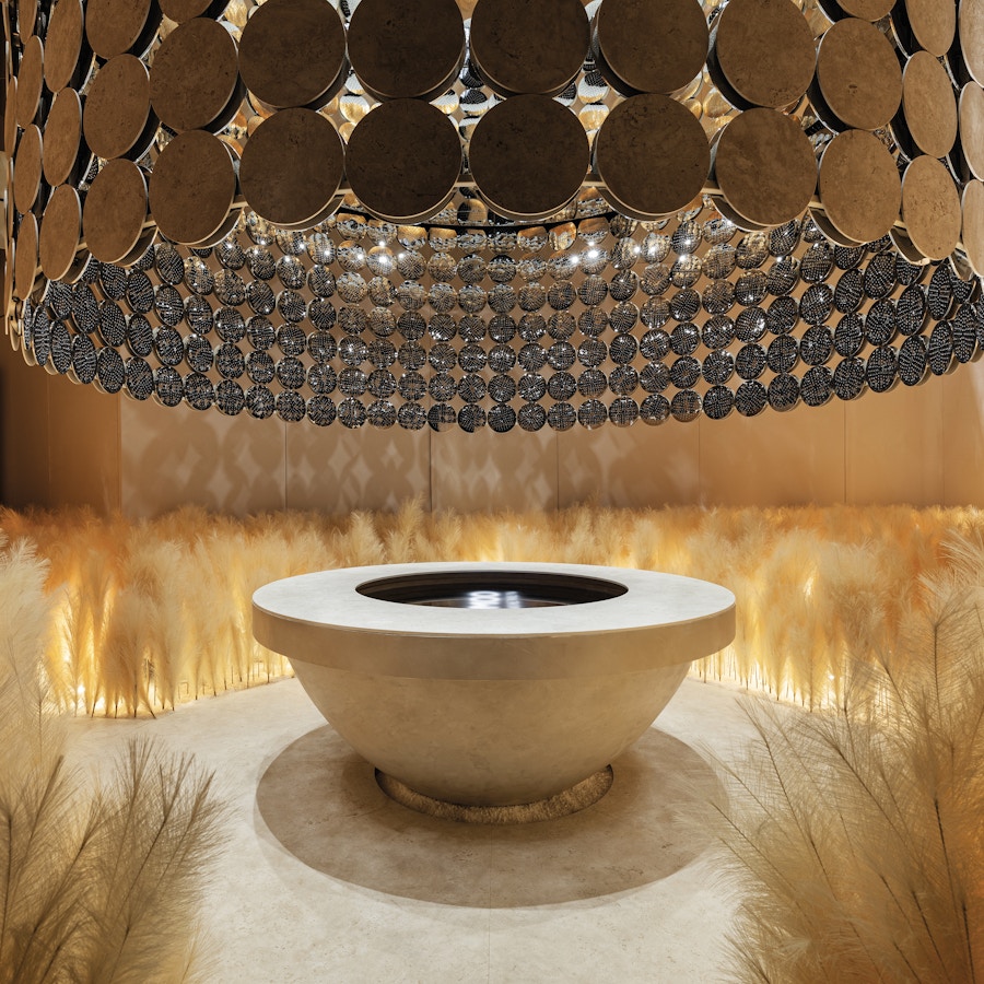 Sintered stone vanity and table