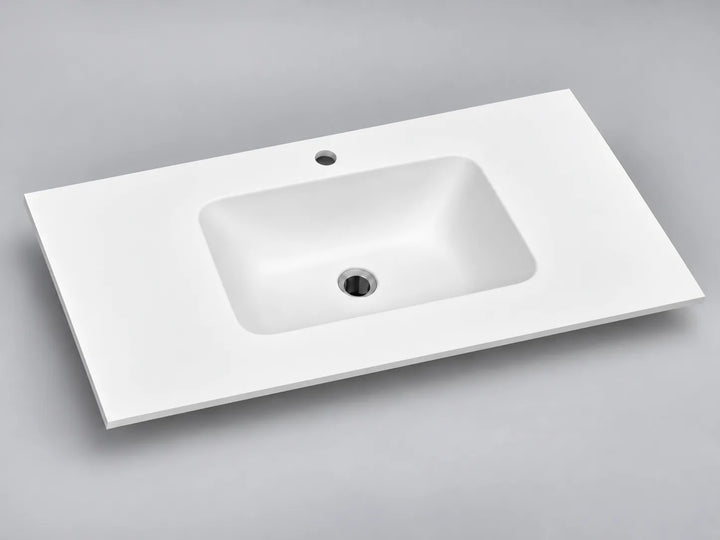 Pure White Sintered Stone Washbasin