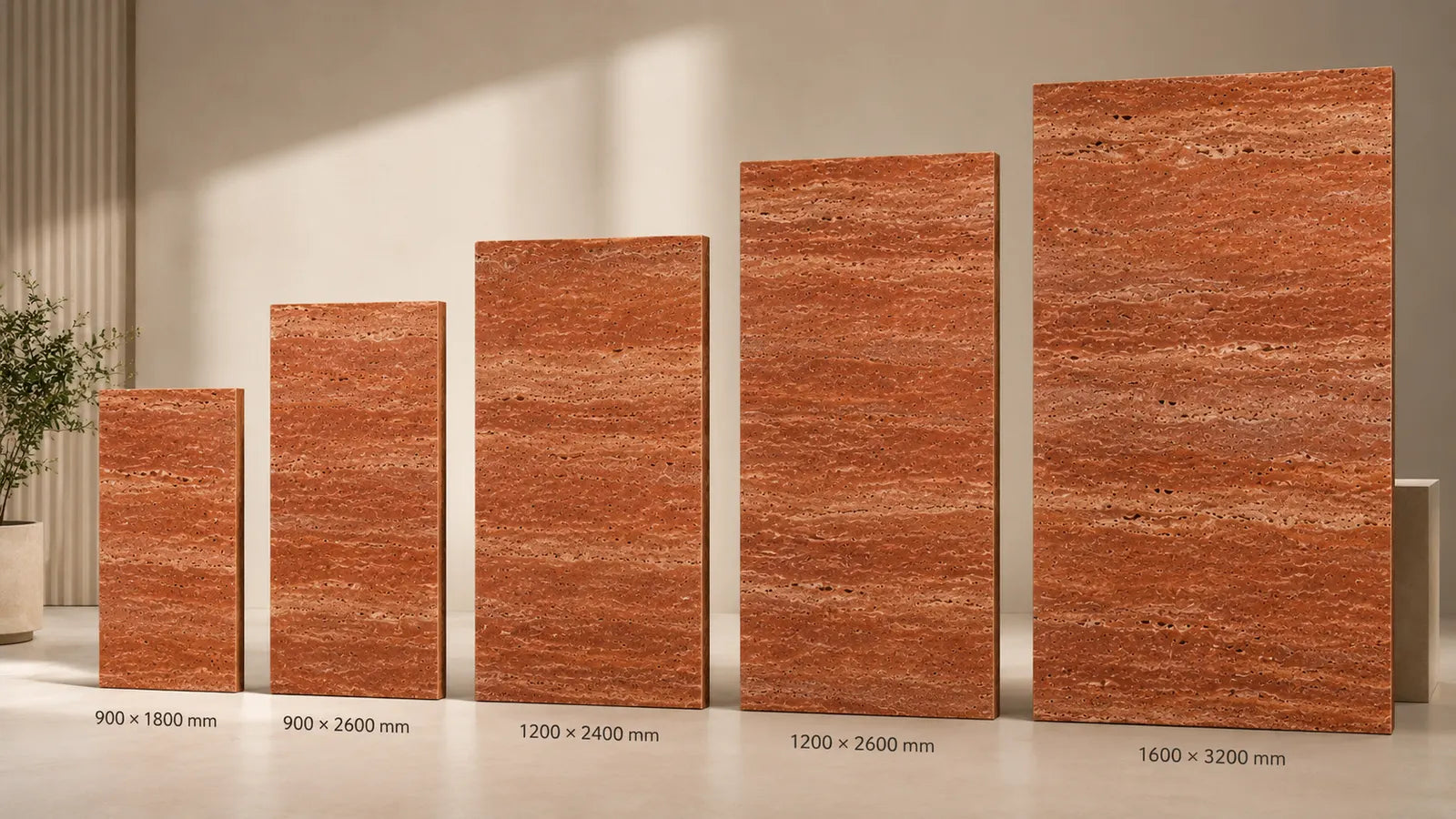 Italian Red Travertine плита из спечённого камня Funtek