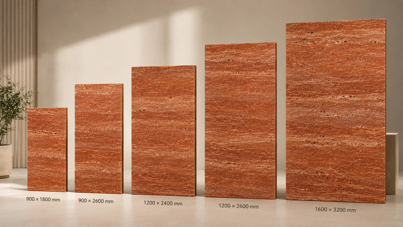 Italian Red Travertine плита из спечённого камня Funtek