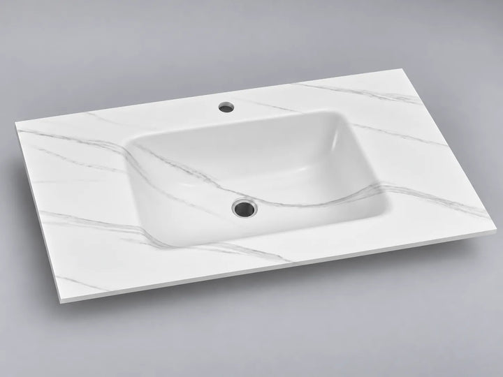 Statuario White Sintered Stone Washbasin