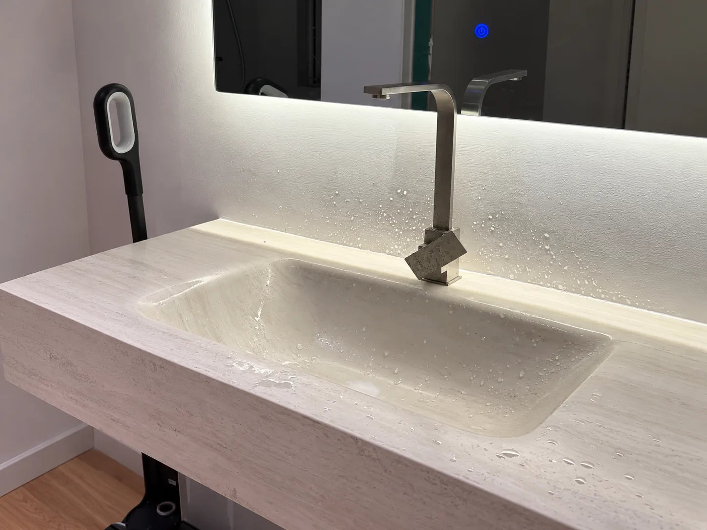 Basin and faucet detail from a customer project
