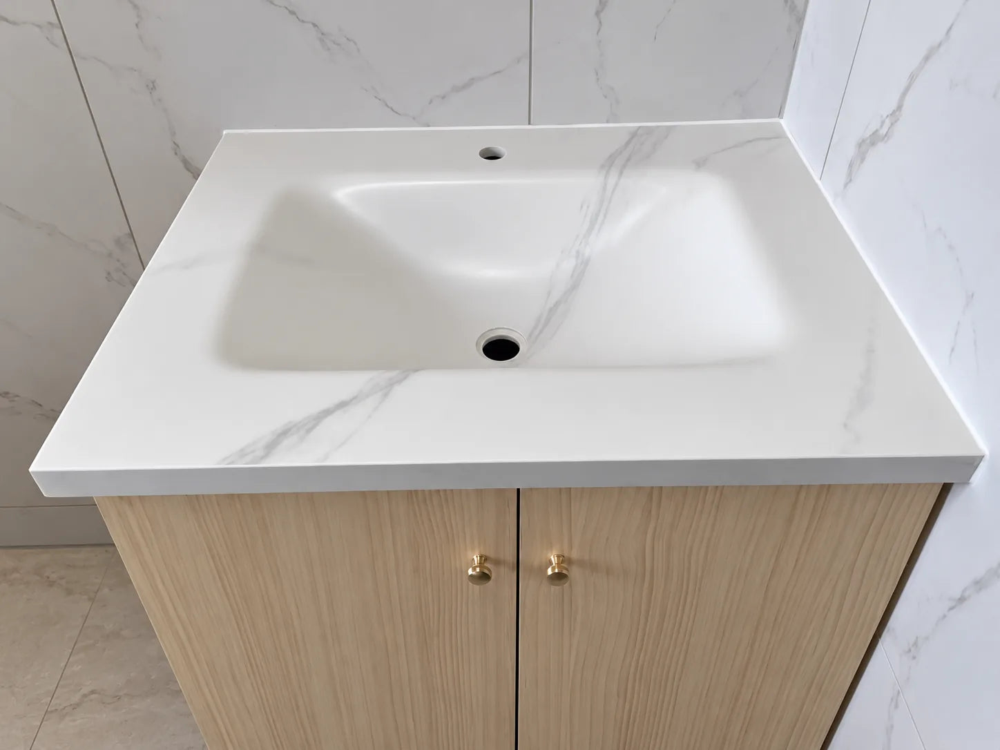 Vanity installation from a customer project
