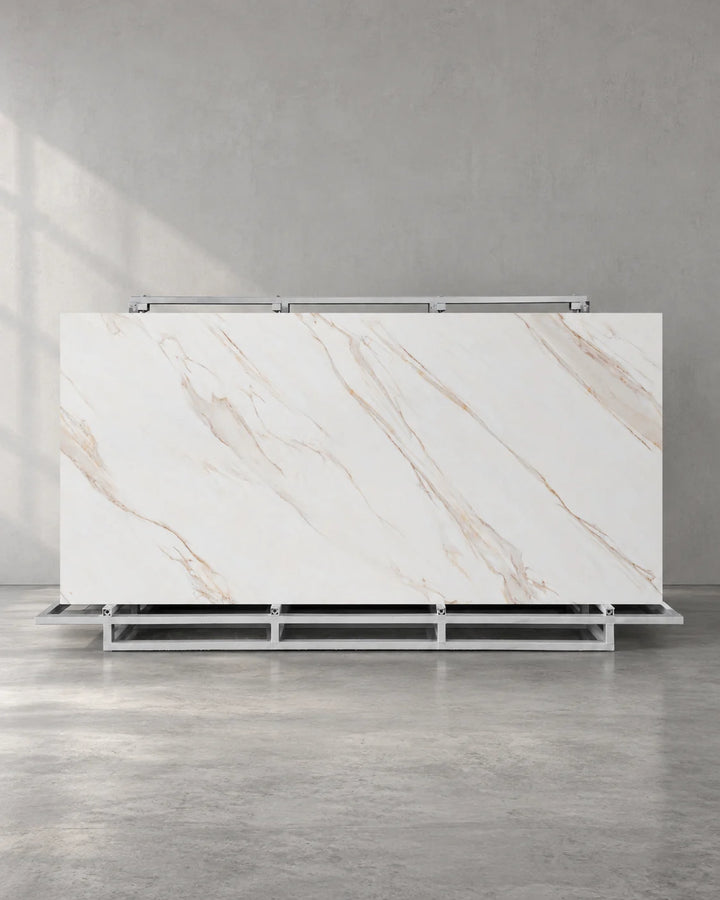 Gadal Fish Maw Gold Marble Look Sintered Stone Slab