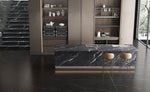 Gucci Black sintered stone island in the catalogue kitchen
