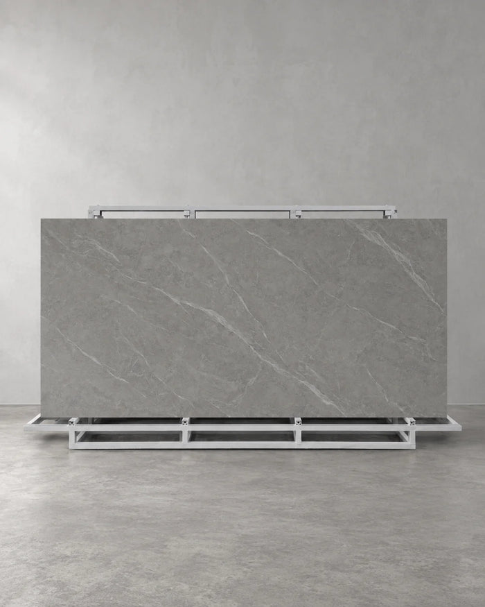 Lightning Grey Marble Look Sintered Stone Slab