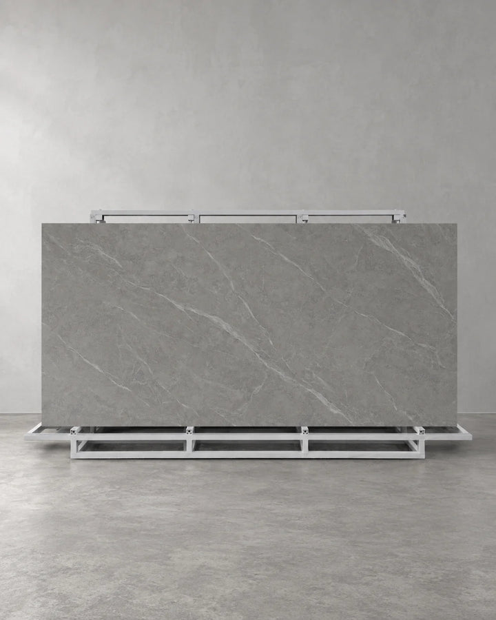 Lightning Grey Marble Look Sintered Stone Slab