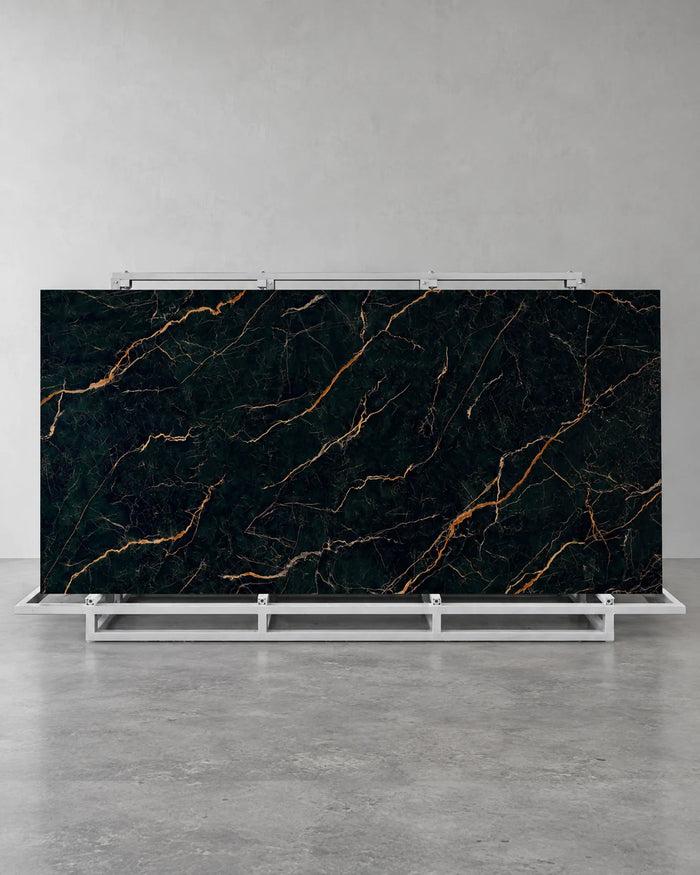 Nero Portoro Marble Look Sintered Stone Slab