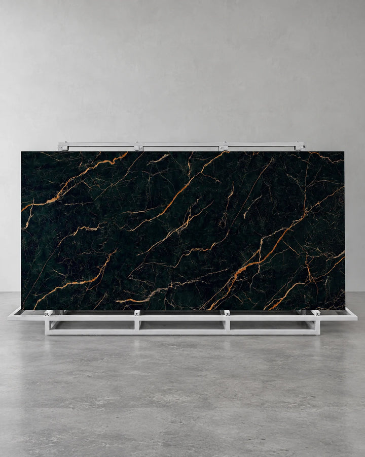 Nero Portoro Marble Look Sintered Stone Slab