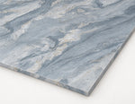 Close view of Palissandro Blue sintered stone surface and slim full-body edge