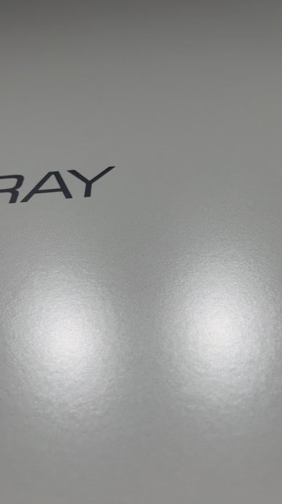Dove gray sintered stone slab surface and showroom display video