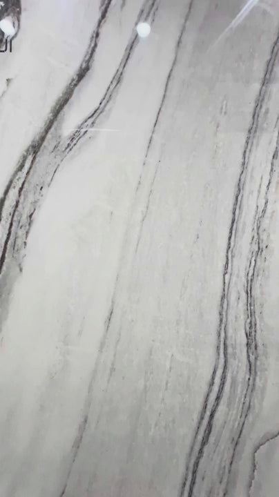 Video of the Lanshan Songcui polished slab and bookmatched display