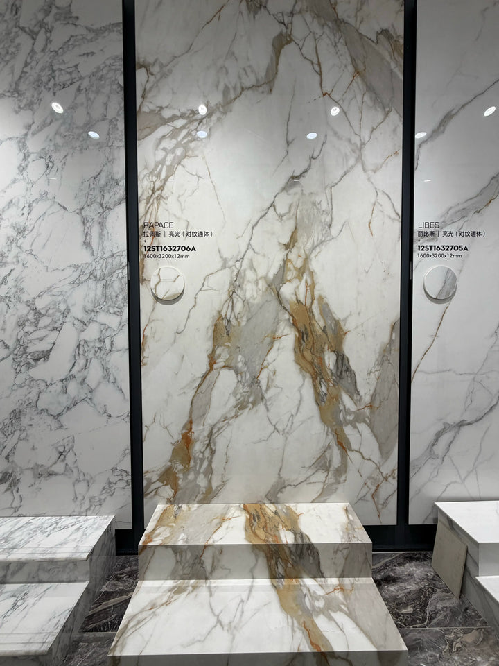 Rapace Golden Breccia Look Sintered Stone Slab