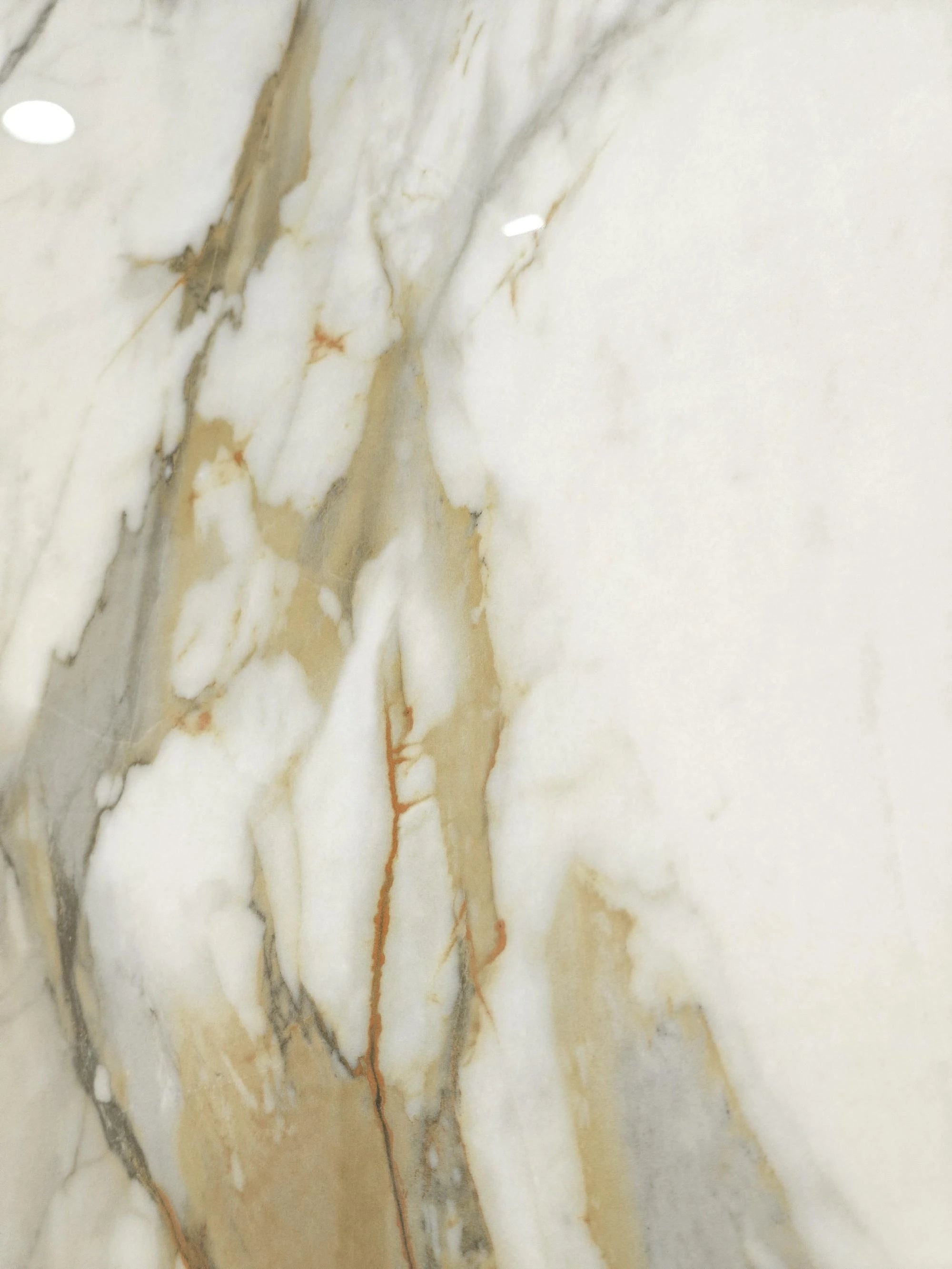 Close view of a honey-gold mineral area on the Rapace surface