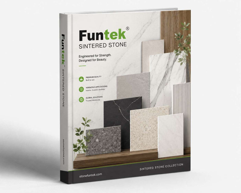 Funtek sintered stone product handbook cover