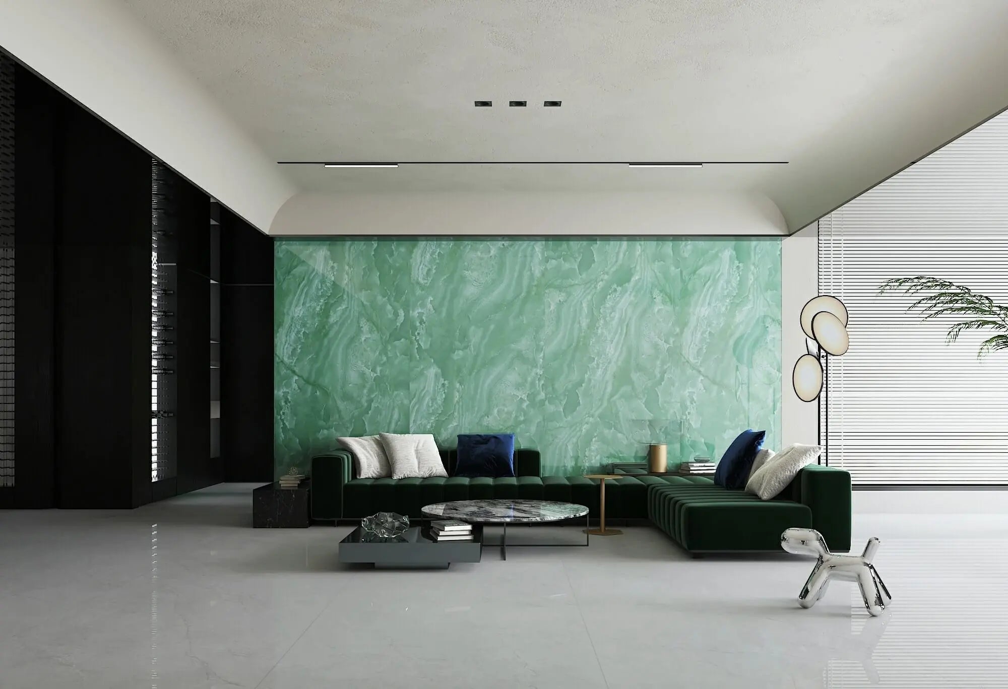 Sophia Green Sintered Stone Slab Funtek