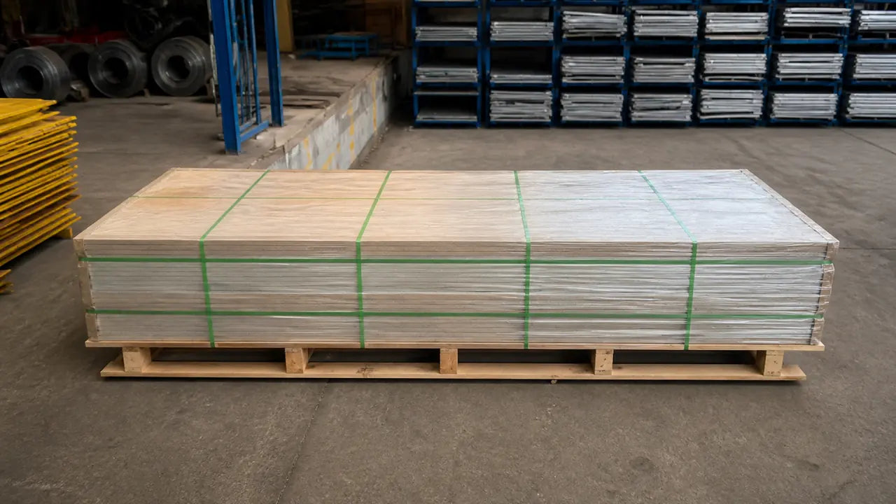 평판형 목재 팔레트 used for sintered stone factory packing